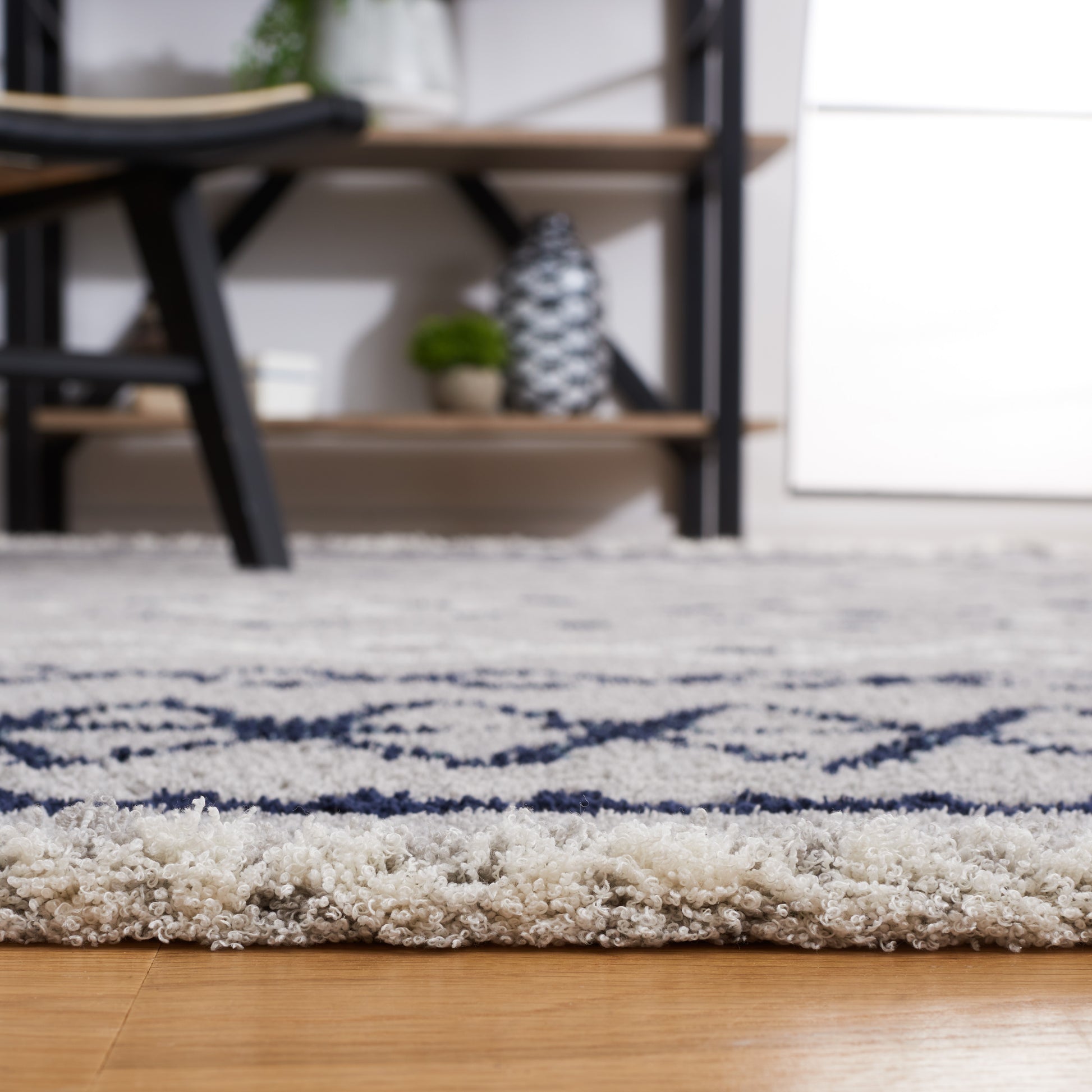 Safavieh Marrakesh Mrk612F Grey/Navy Area Rug