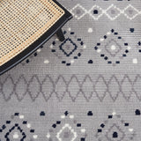 Safavieh Marrakesh Mrk612F Grey/Navy Rug.