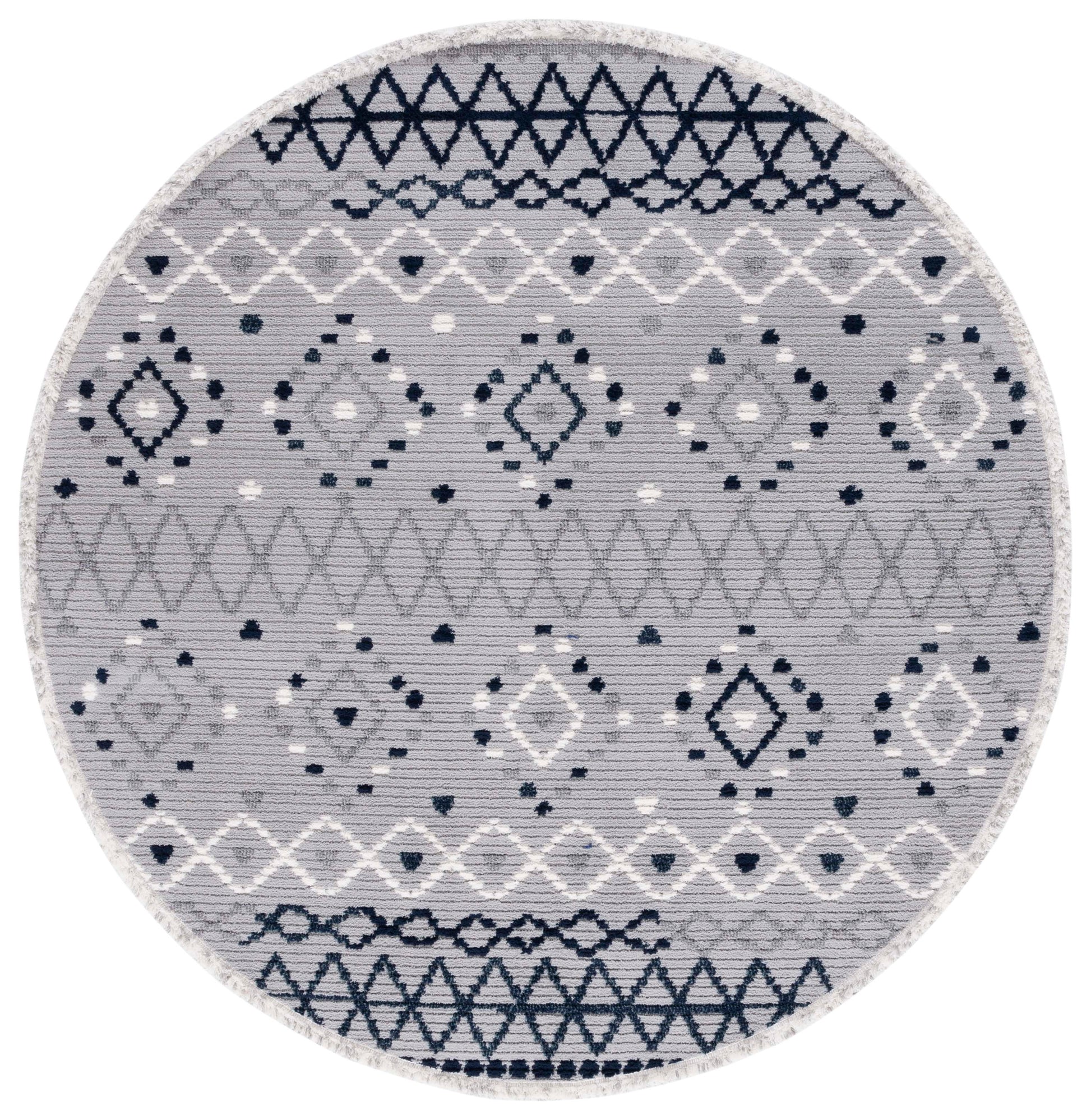 Safavieh Marrakesh Mrk612F Grey/Navy Area Rug