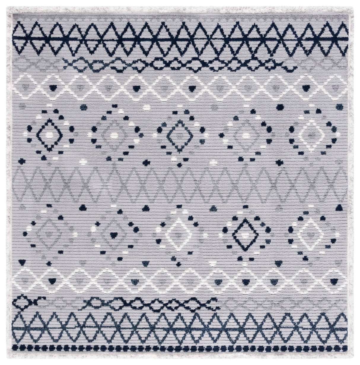 Safavieh Marrakesh Mrk612F Grey/Navy Rug.