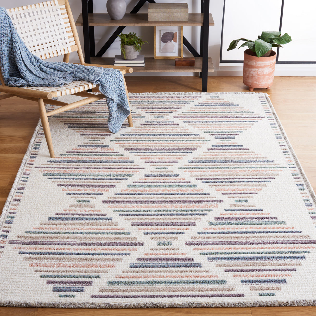 Safavieh Marrakesh Mrk614A Ivory/Multi Rug.