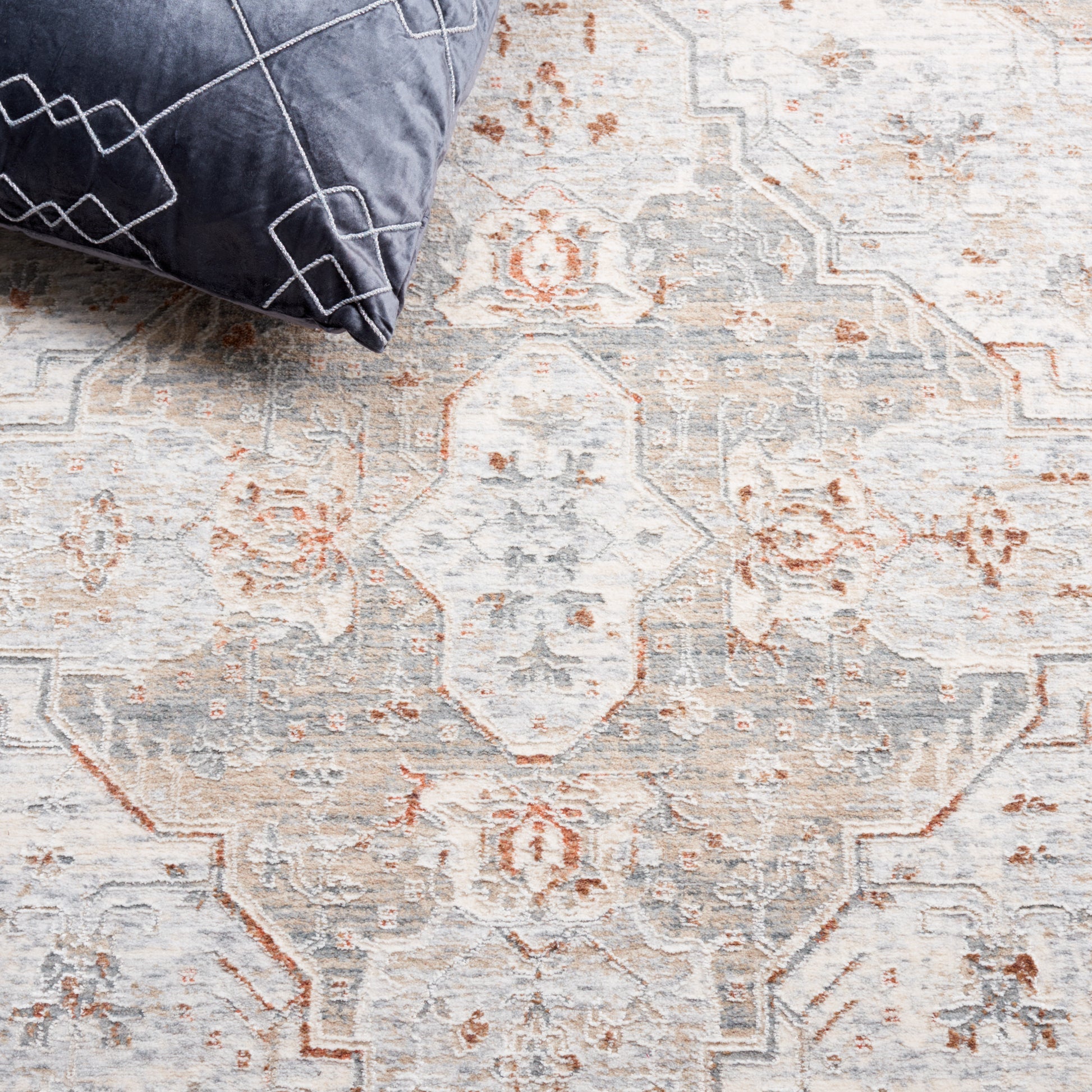 Safavieh Marmara Mrm320B Beige/Blue Rust Area Rug