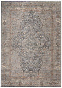 Feizy Marquette 3778F Gray/Rust Area Rug