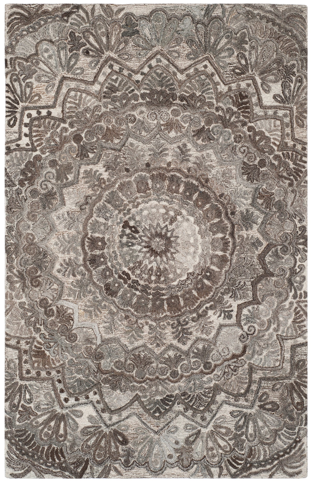 Safavieh Marquee Mrq110C Grey/Ivory Rugs.