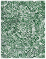 Safavieh Marquee Mrq110Y Green/Ivory Rug.
