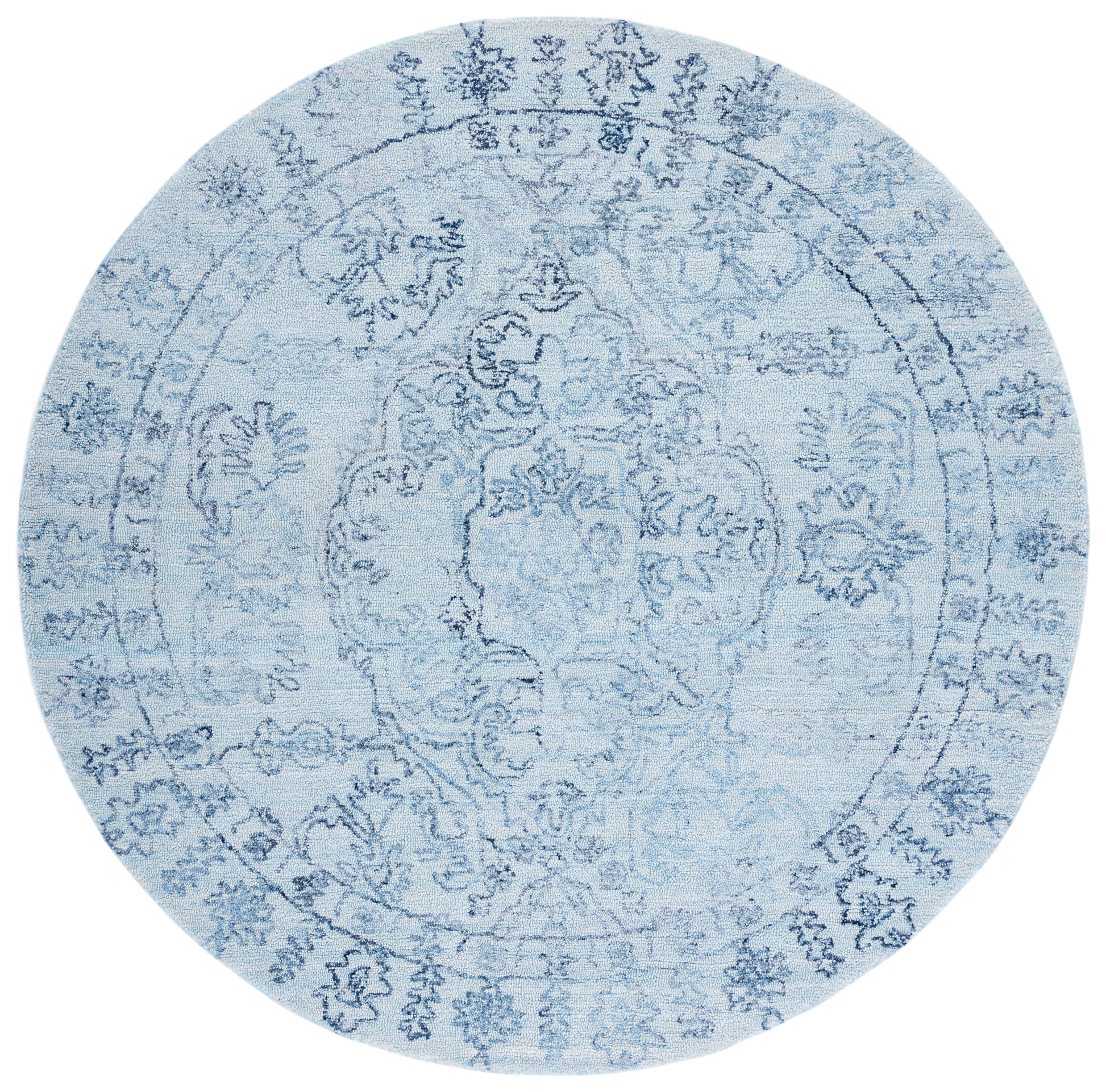 Safavieh Marquee Mrq112J Light Blue/Navy Area Rug