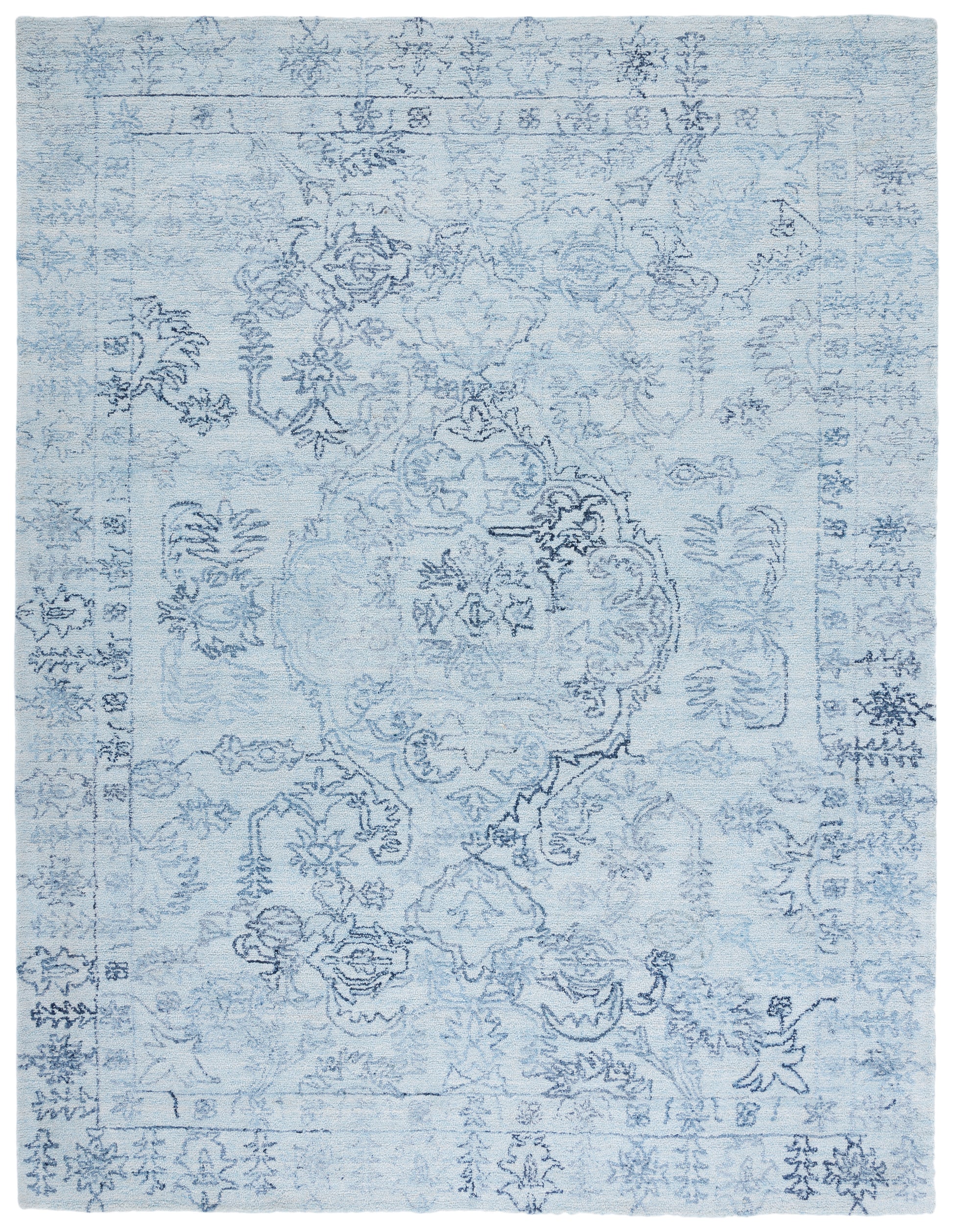 Safavieh Marquee Mrq112J Light Blue/Navy Area Rug