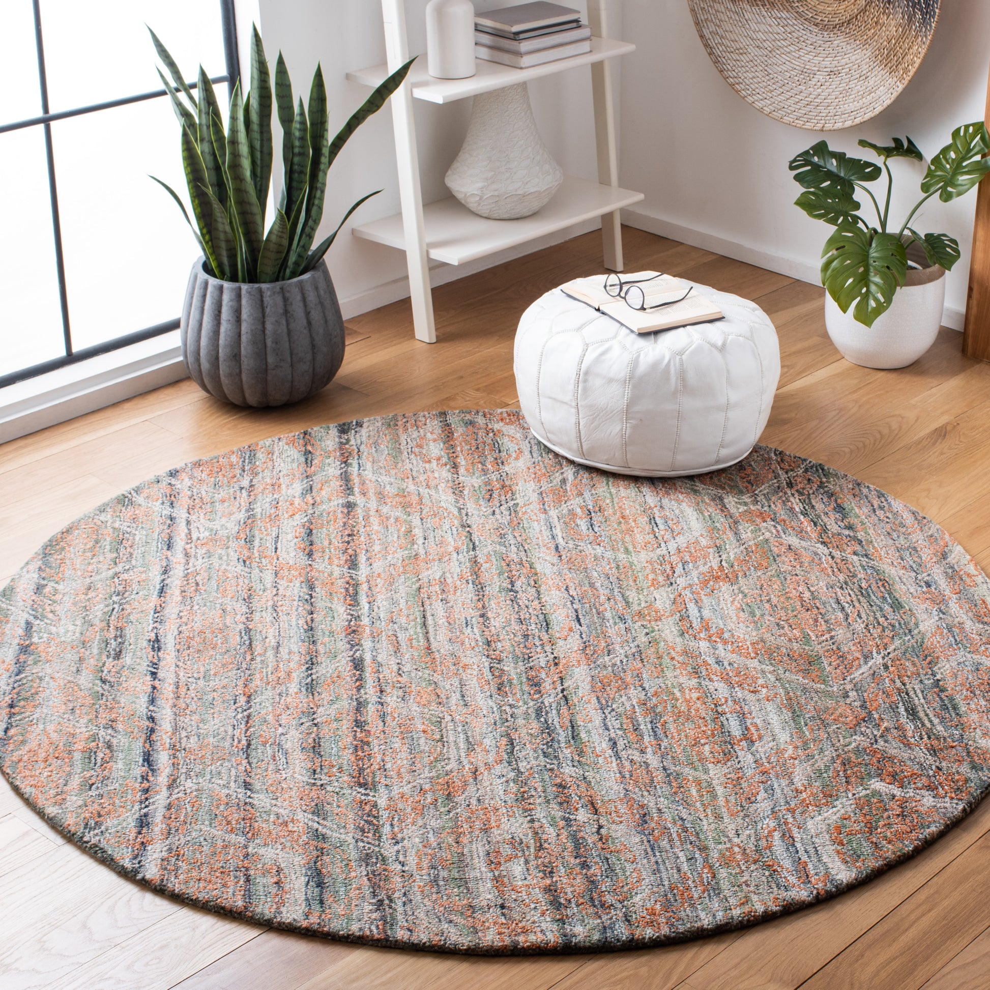 Safavieh Marquee Mrq114Y Grey/Rust Area Rug