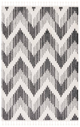 Safavieh Moroccan Tassel Mrt101A Ivory/Black Rug.