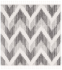 Safavieh Moroccan Tassel Mrt101A Ivory/Black Area Rug