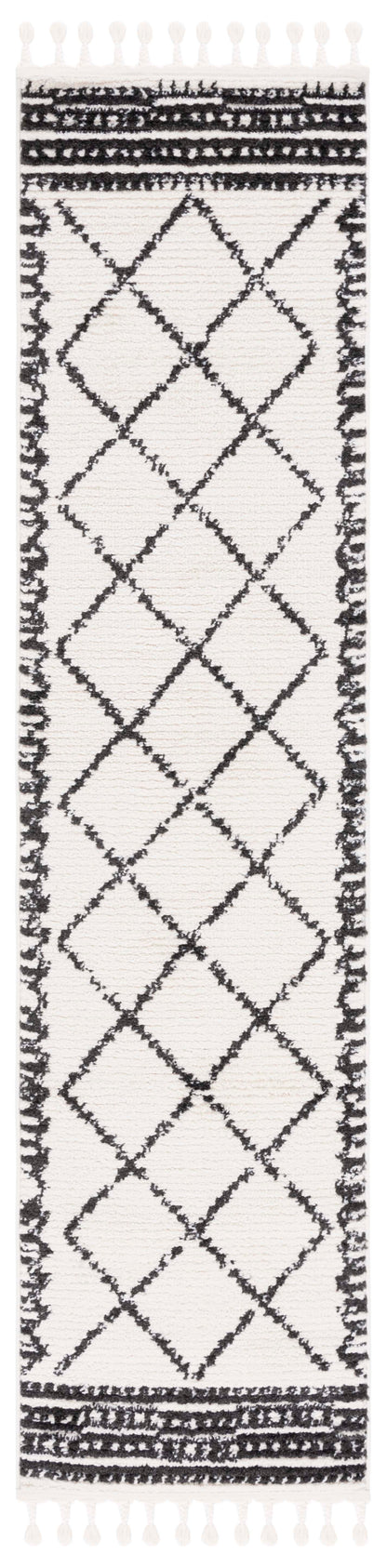 Safavieh Moroccan Tassel Mrt103A Ivory/Black Area Rug