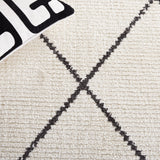Safavieh Moroccan Tassel Mrt103A Ivory/Black Rug.
