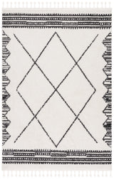 Safavieh Moroccan Tassel Mrt103A Ivory/Black Rug.
