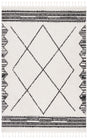 Safavieh Moroccan Tassel Mrt103A Ivory/Black Rug.