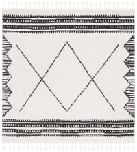 Safavieh Moroccan Tassel Mrt103A Ivory/Black Area Rug