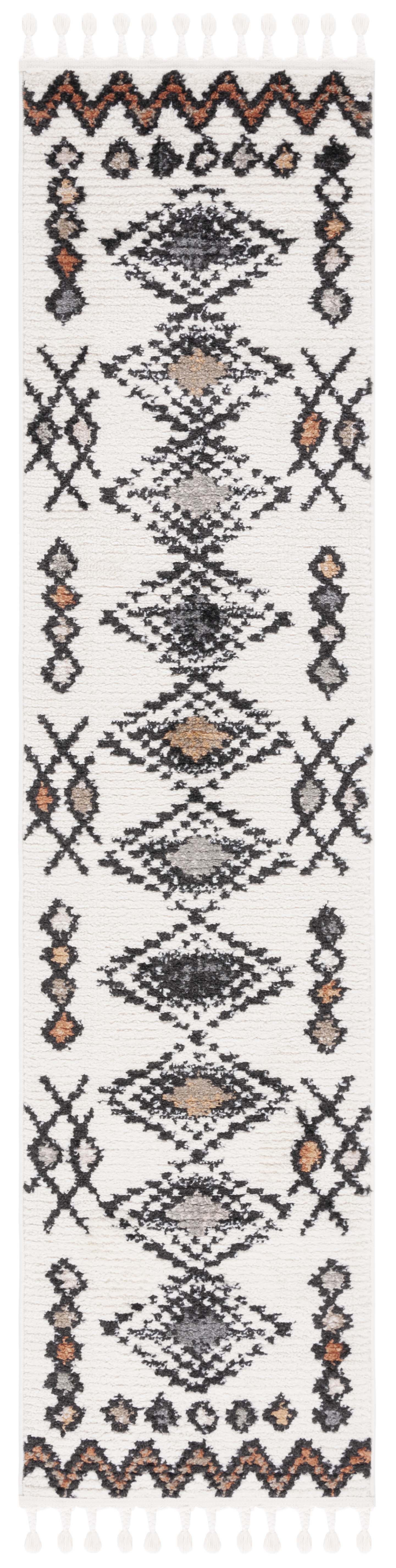 Safavieh Moroccan Tassel Mrt105A Ivory/Orange Area Rug