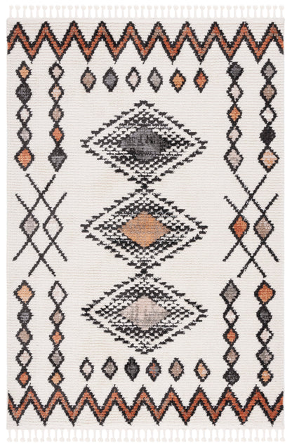 Safavieh Moroccan Tassel Mrt105A Ivory/Orange Area Rug