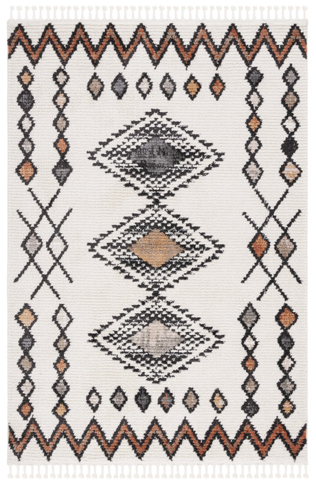 Safavieh Moroccan Tassel Mrt105A Ivory/Orange Rug.