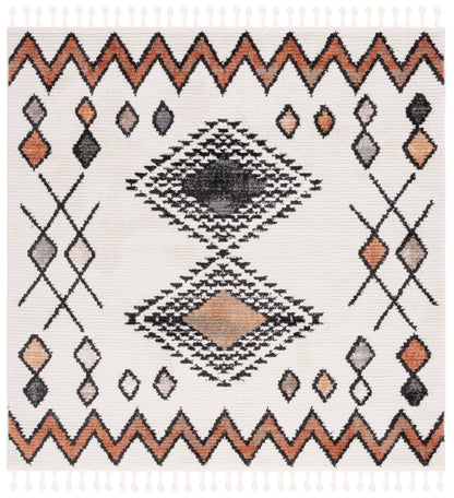 Safavieh Moroccan Tassel Mrt105A Ivory/Orange Area Rug