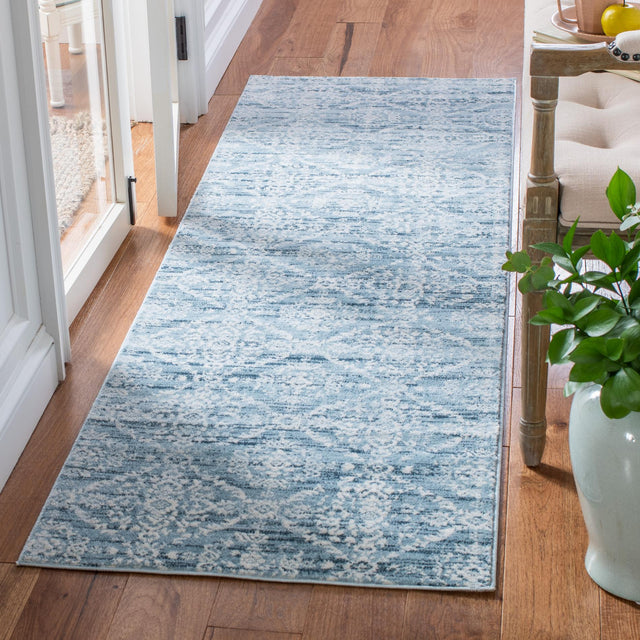 Safavieh Martha Stewart Msr0953L Denim Blue/Ivory Area Rug