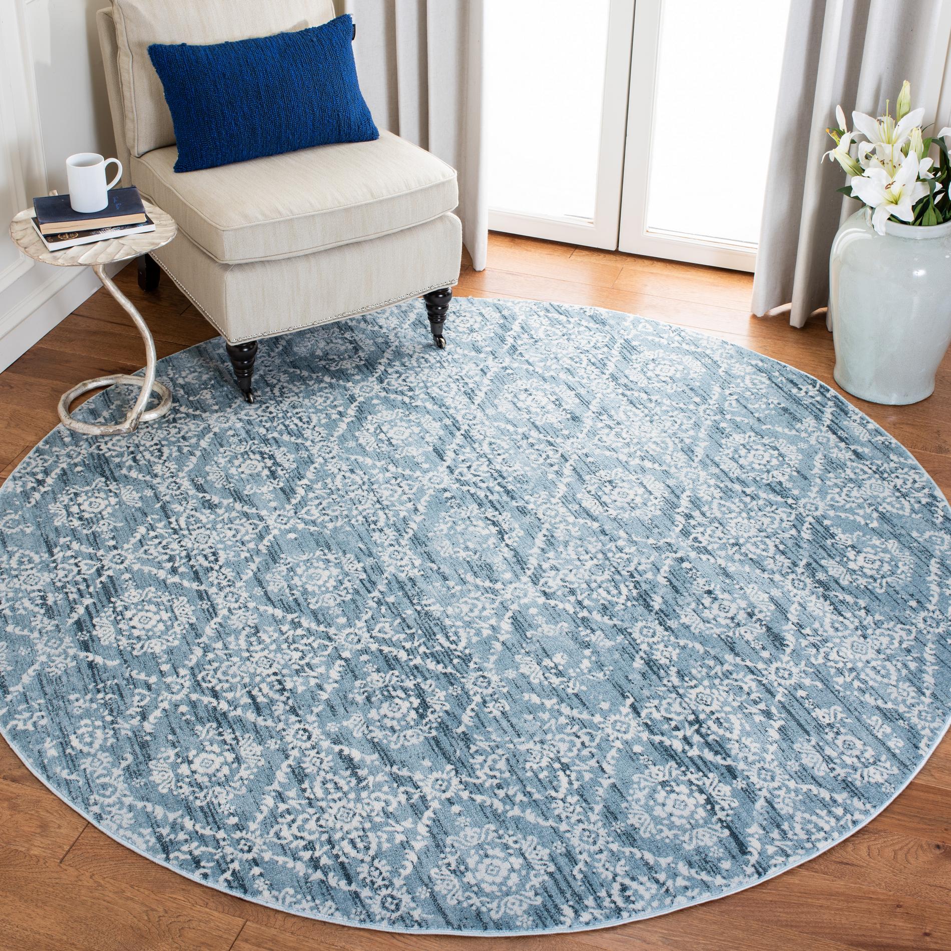 Safavieh Martha Stewart Msr0953L Denim Blue/Ivory Area Rug