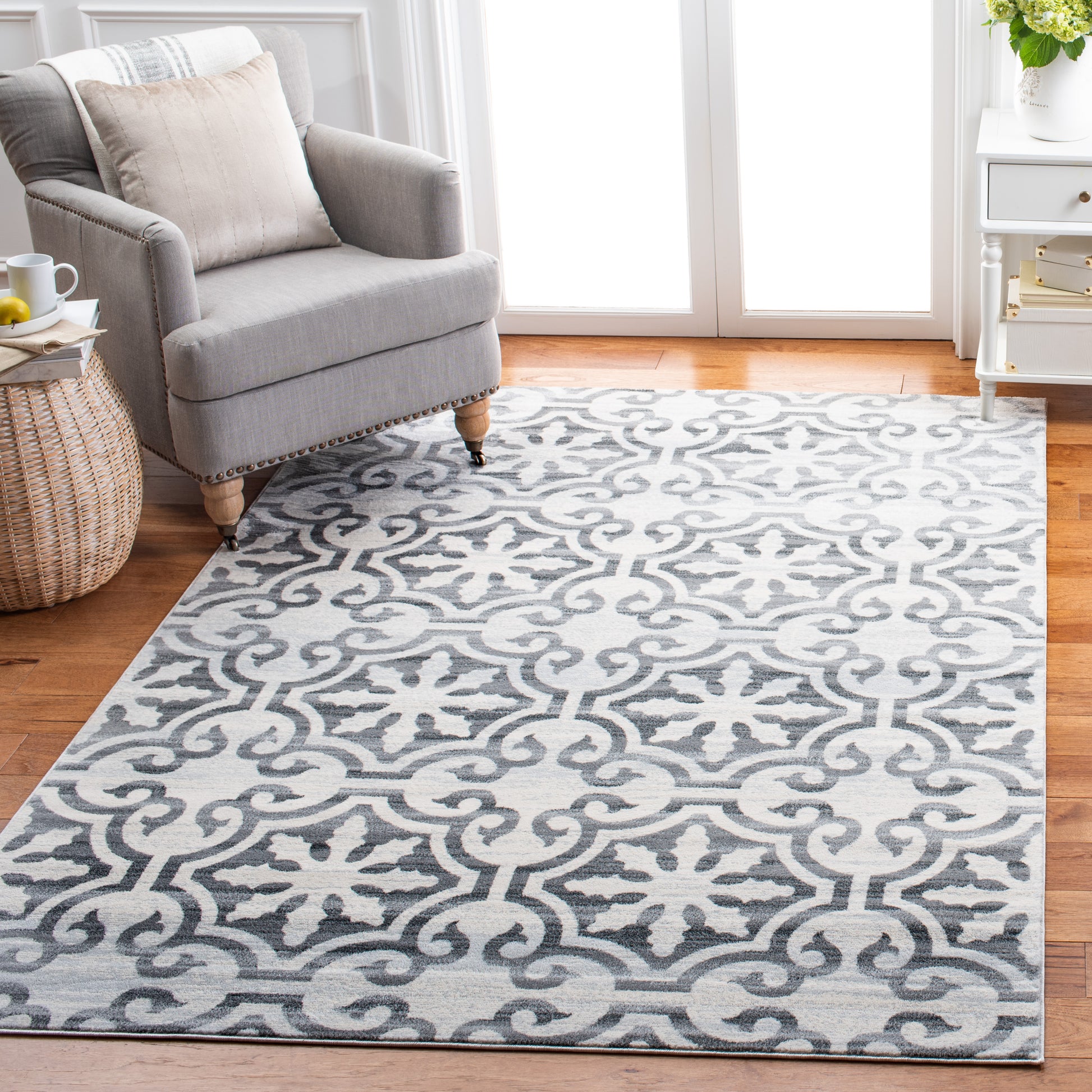 Safavieh Martha Stewart Msr0956F Grey/Ivory Area Rug