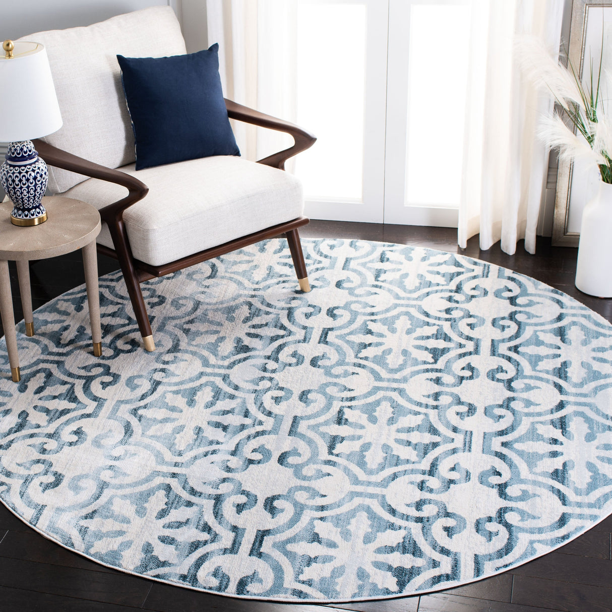 Safavieh Martha Stewart Msr0956N Navy/Ivory Rugs.