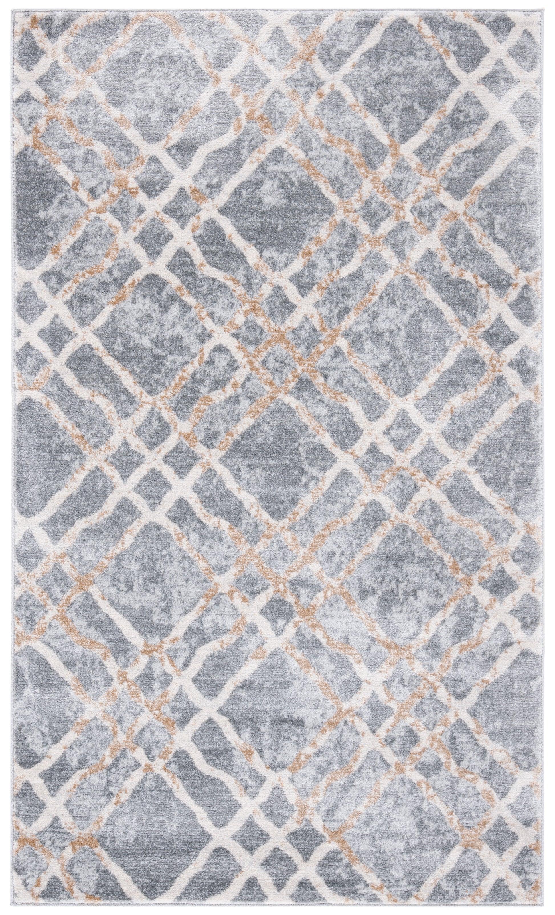 Safavieh Martha Stewart Msr0957G Silver/Ivory Area Rug