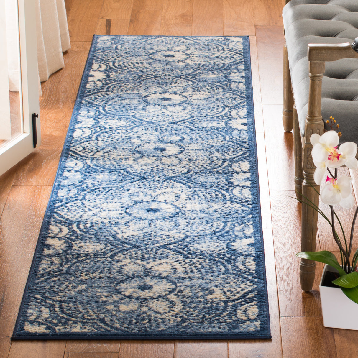 Safavieh Martha Stewart Msr2862N Navy/Creme Rug.