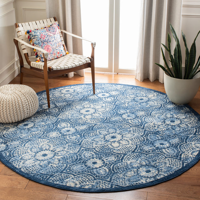 Safavieh Martha Stewart Msr2862N Navy/Creme Area Rug