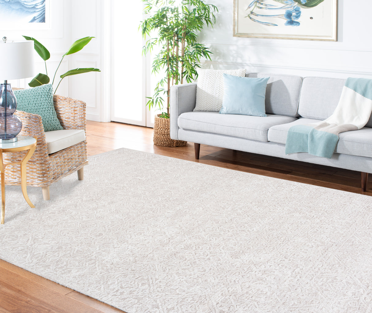 Safavieh Martha Stewart Msr3275E Light Grey/Taupe Rug.