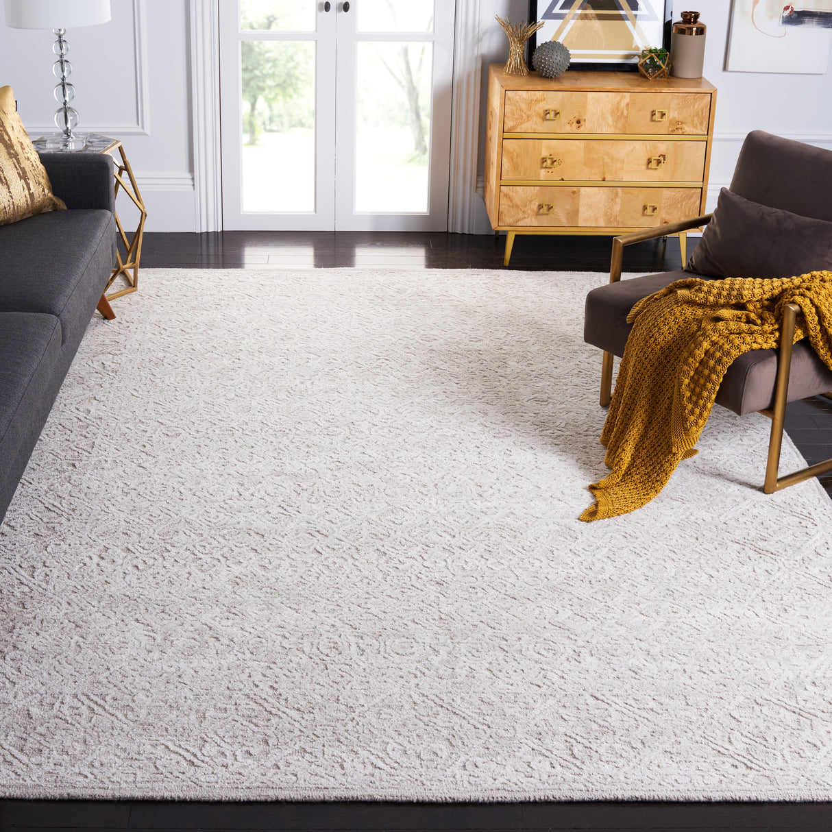 Safavieh Martha Stewart Msr3275E Light Grey/Taupe Rug.
