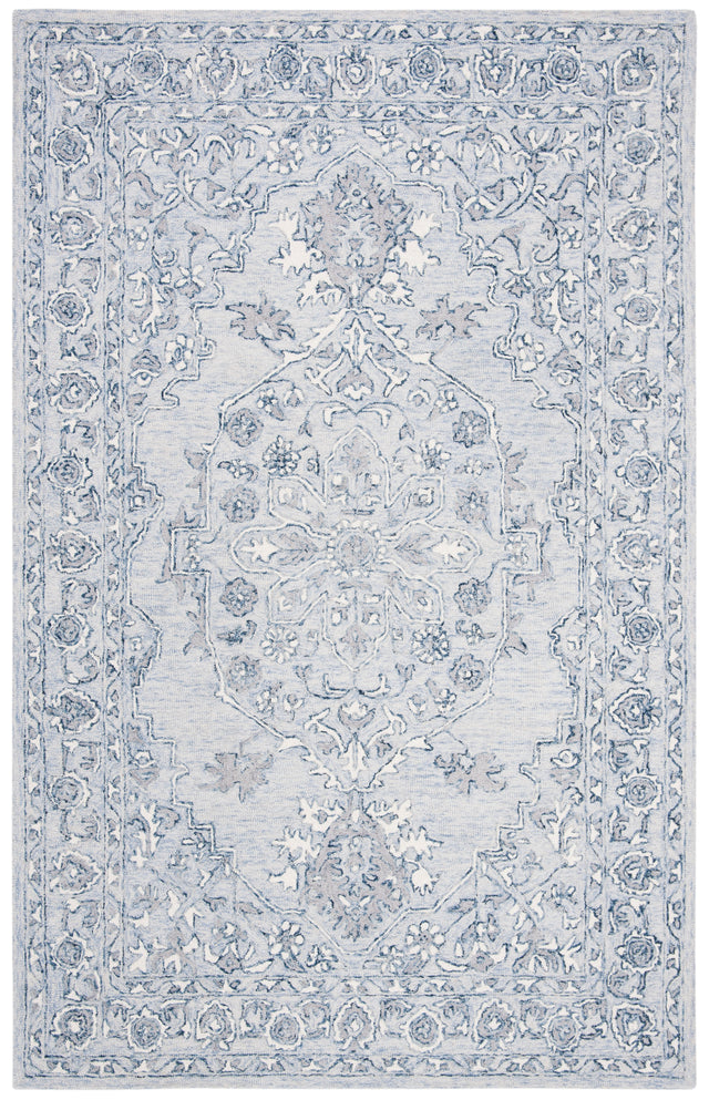 Safavieh Martha Stewart Msr3370M Light Blue/Ivory Area Rug