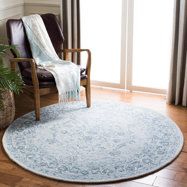 Safavieh Martha Stewart Msr3370M Light Blue/Ivory Area Rug