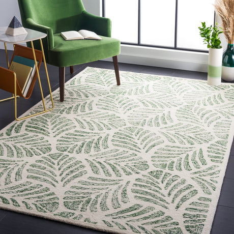 Safavieh Martha Stewart Msr3529Y Ivory/Green Rug.