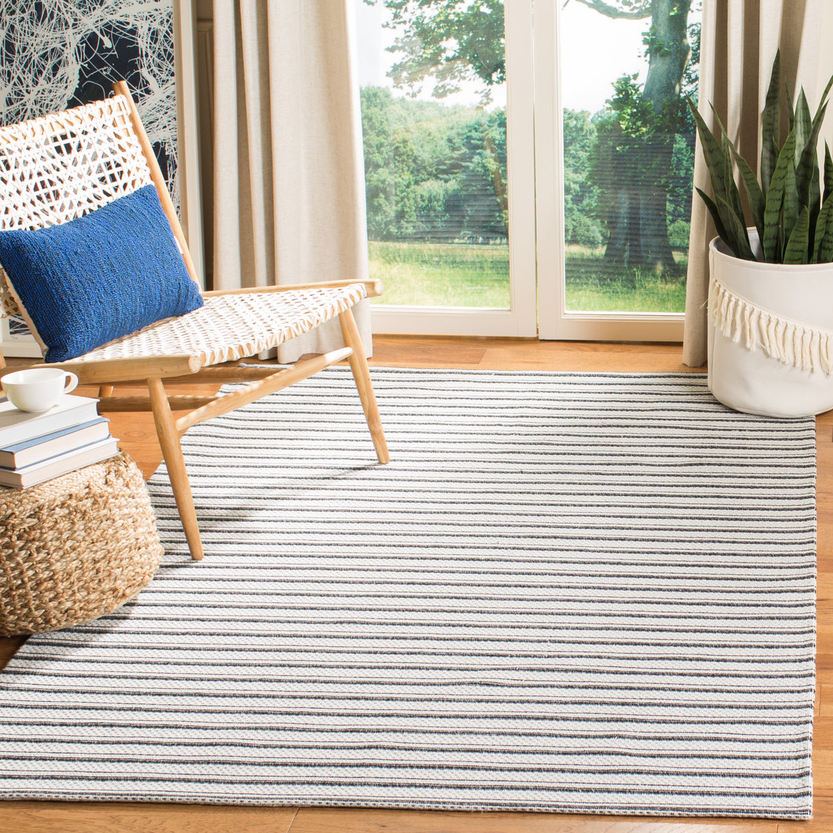 Safavieh Martha Stewart Msr419H Charcoal/Grey Rug.