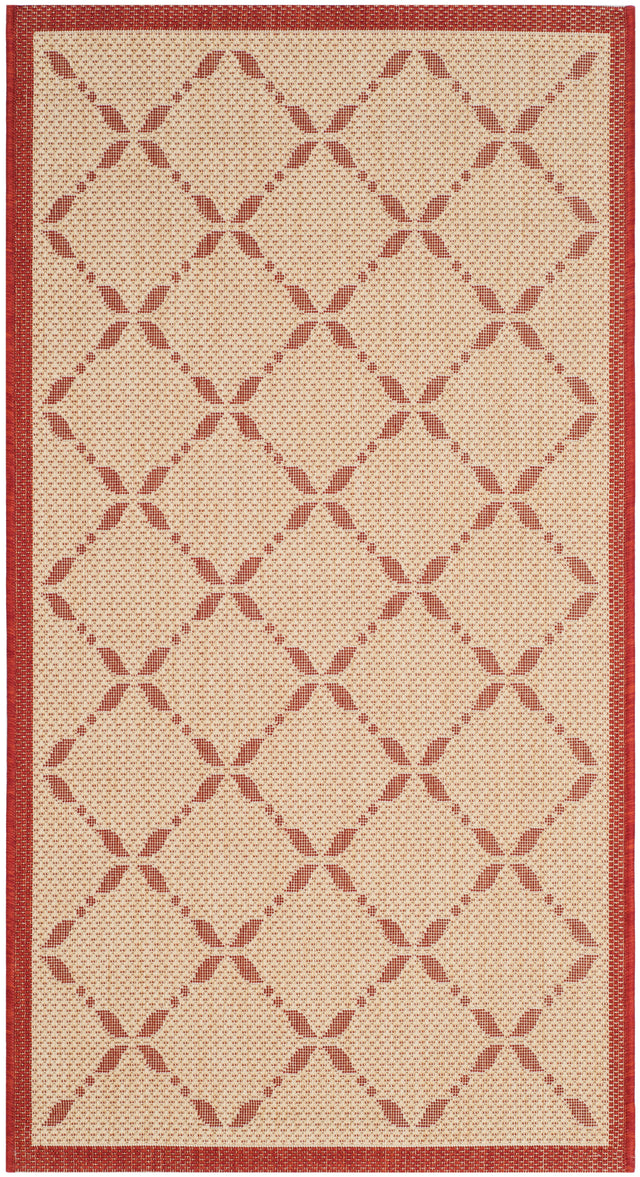 Safavieh Martha Stewart Msr4252 Creme/Red Area Rug