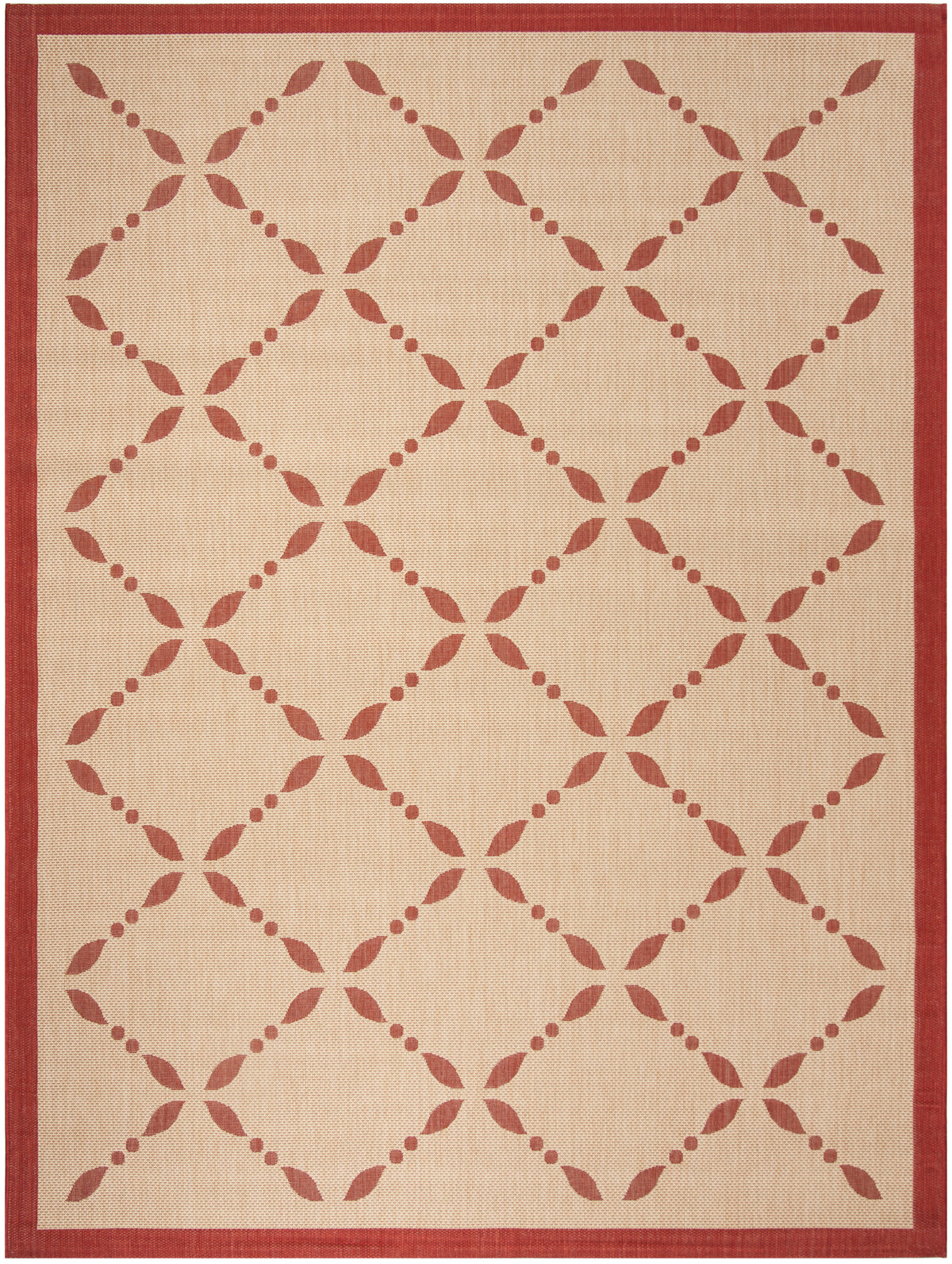 Safavieh Martha Stewart Msr4252 Creme/Red Rugs.