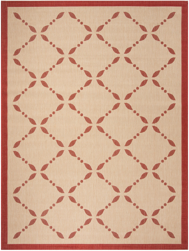 Safavieh Martha Stewart Msr4252 Creme/Red Area Rug