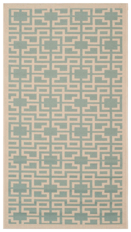 Safavieh Martha Stewart Msr4281 Beige/Aqua Area Rug