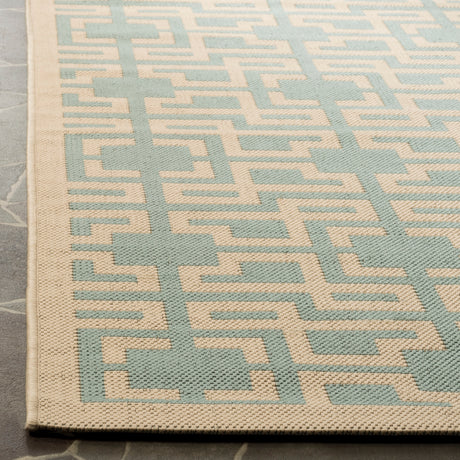 Safavieh Martha Stewart Msr4281 Beige/Aqua Area Rug