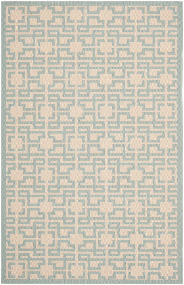 Safavieh Martha Stewart Msr4281 Beige/Aqua Area Rug