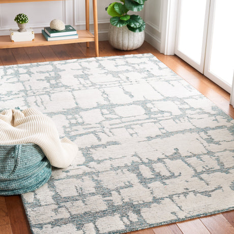 Safavieh Martha Stewart Msr4533J Teal/Ivory Rug.