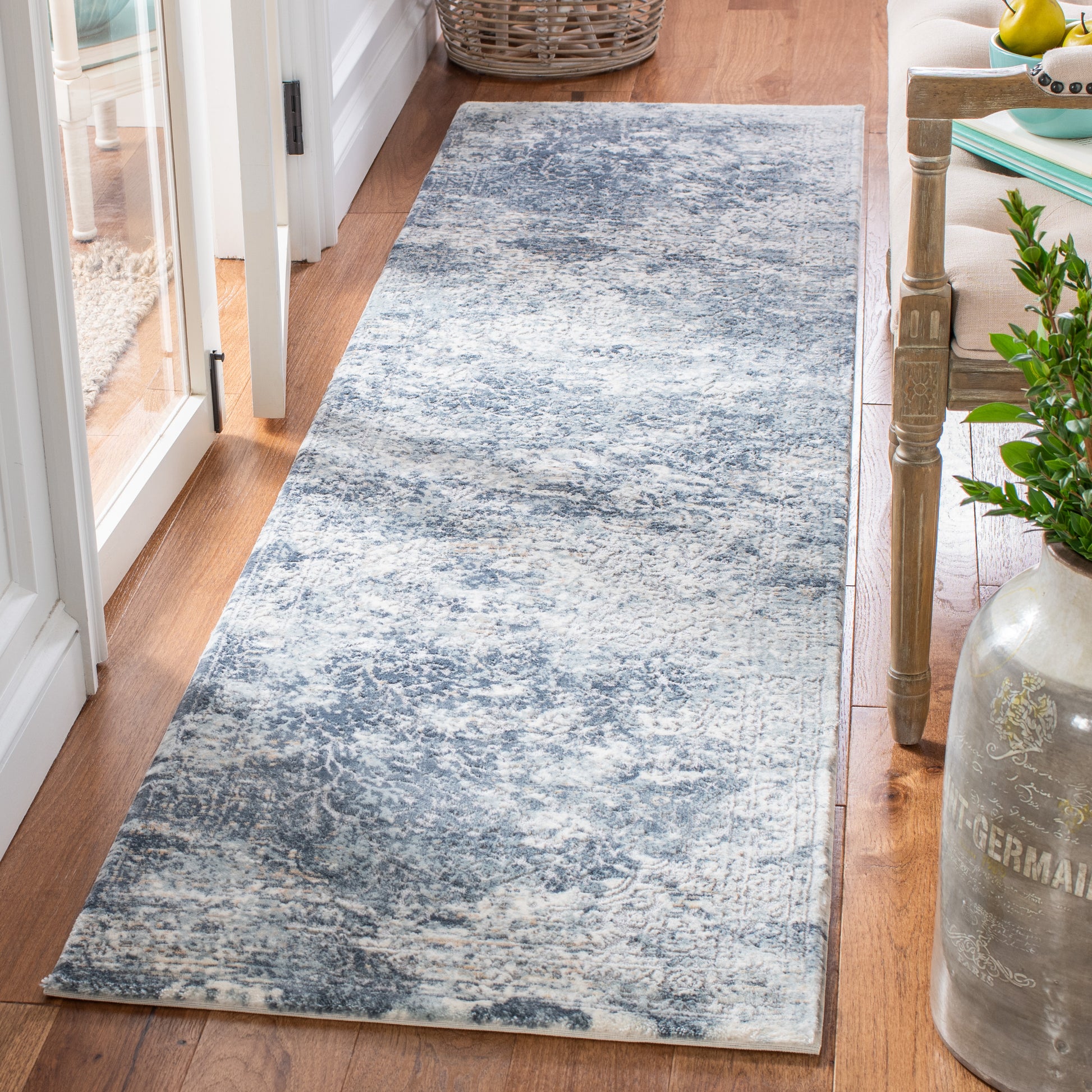 Safavieh Martha Stewart Msr692M Cream/Blue Area Rug