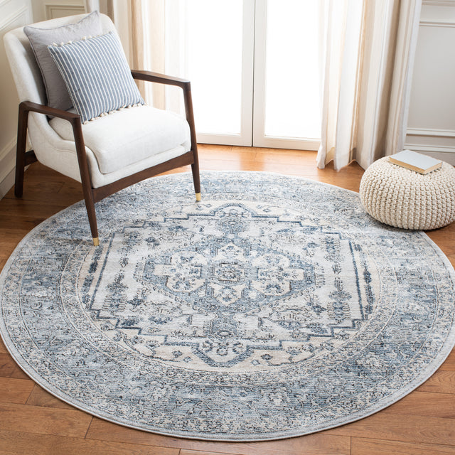 Safavieh Martha Stewart Msr877M Light Blue/Ivory Rug.