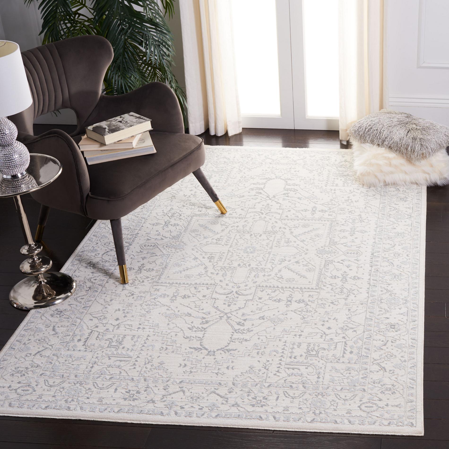 Safavieh Martha Stewart Msr8931B Ivory/Light Grey Area Rug