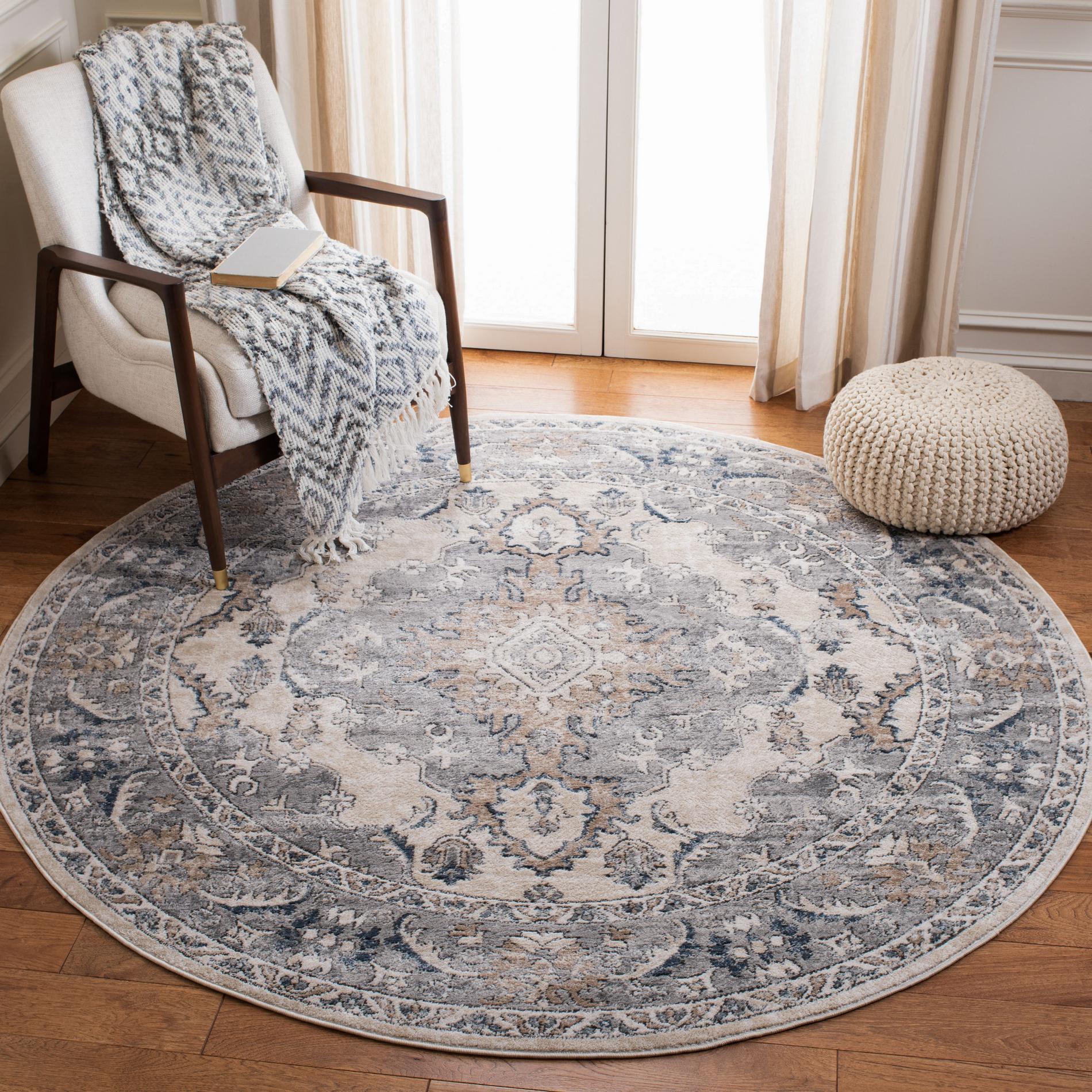 Safavieh Martha Stewart Msr898B Beige/Grey Area Rug