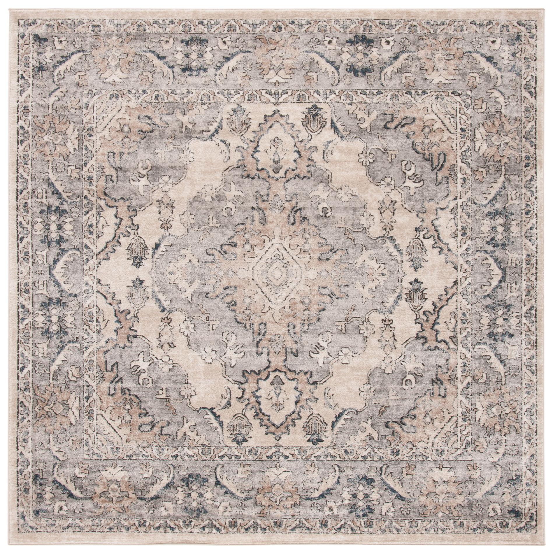 Safavieh Martha Stewart Msr898B Beige/Grey Area Rug