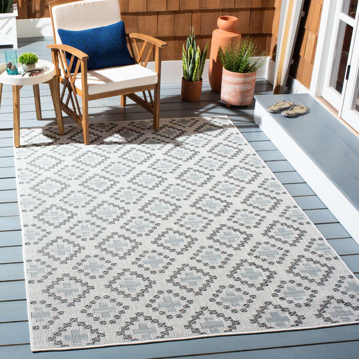 Safavieh Martha Stewart Msro307F Ivory/Grey Rugs.