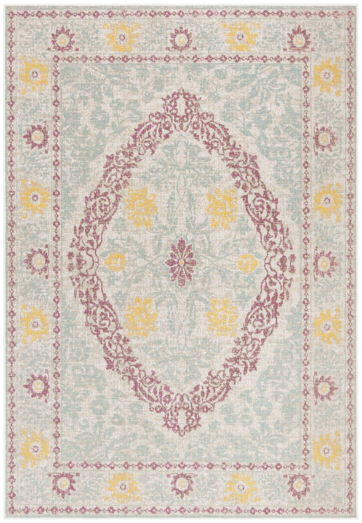 Safavieh Montage Mtg171R Beige/Fuchsia Rug.